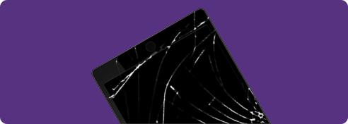 ødelagt tablet ipad skærm